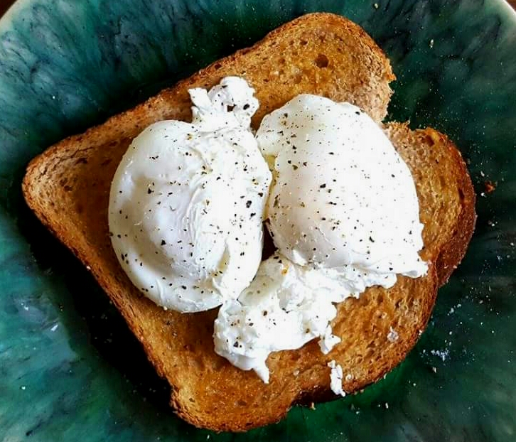 Poached Eggs on Toast by The Fat Foodie