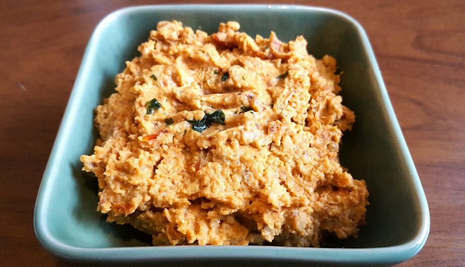 Roast Carrot and Sundried Tomato Hummus by The Fat Foodie