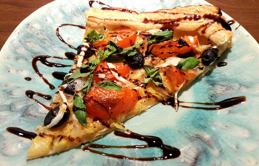 Roasted Garlic and Tomato Tart by The Fat Foodie
