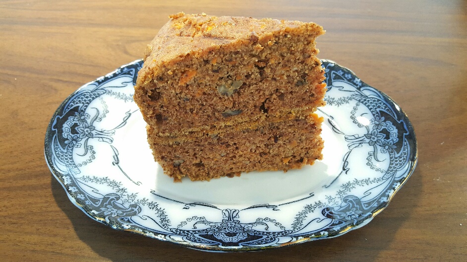Gluten-Free Carrot and Pecan Cake made by The Fat Foodie